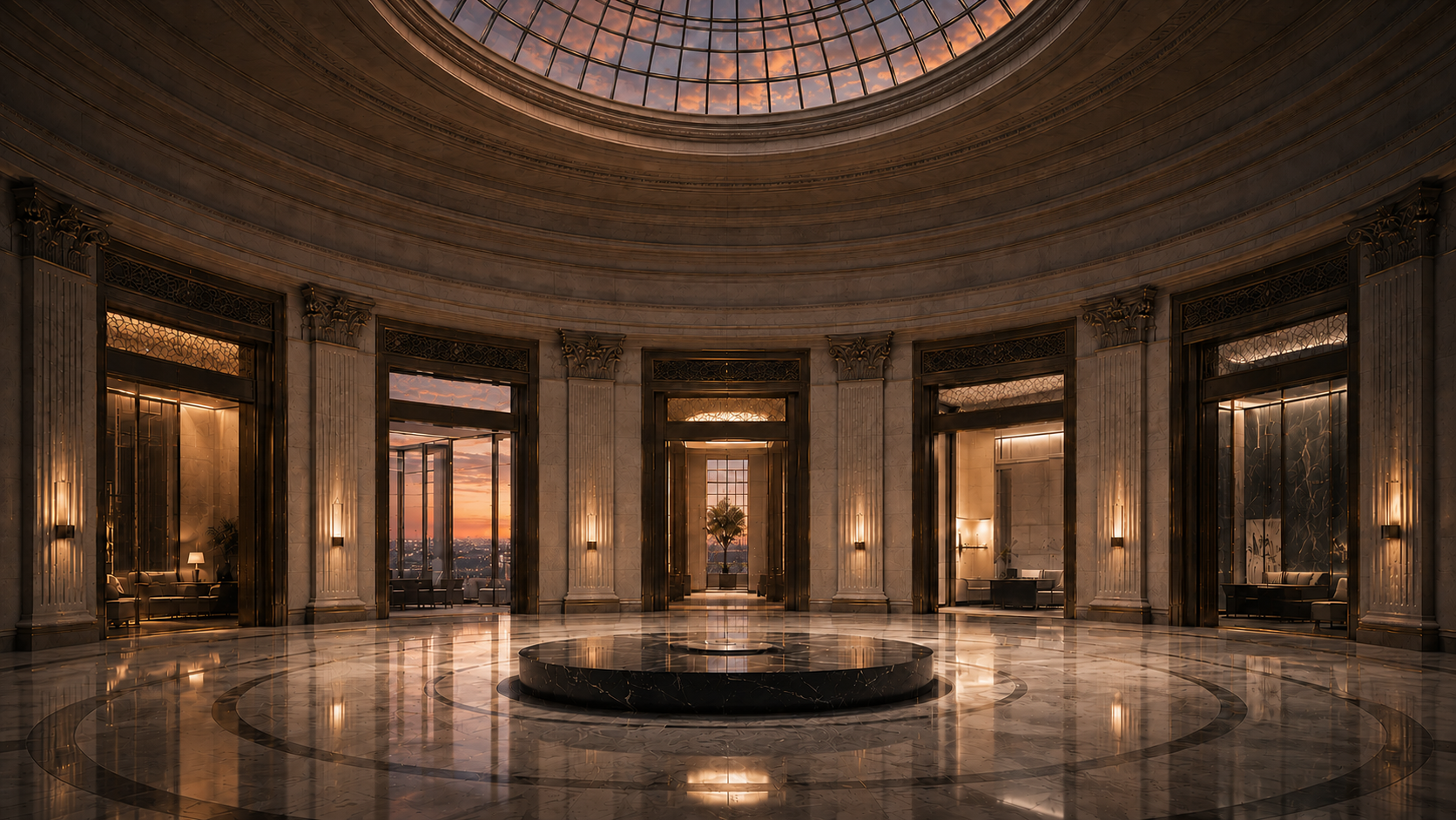 The Unicus Rotunda connecting the Institution’s principal rooms